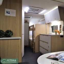 Dethleffs Aero 530 UP 2023 op show kinderkamer